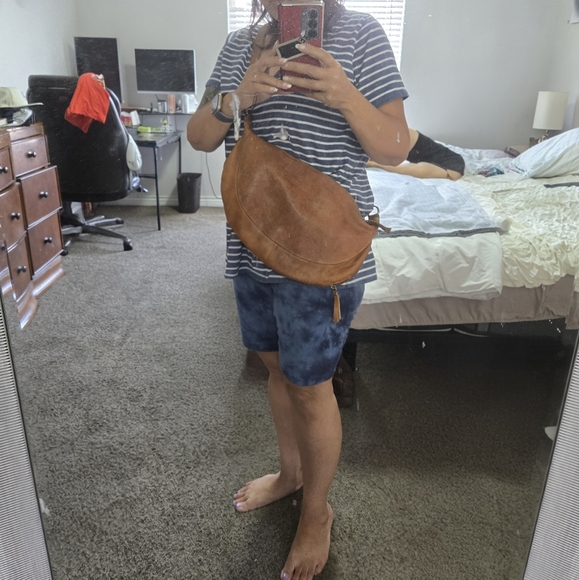 Latico Brown Leather Crossbody Bag - Picture 15 of 15